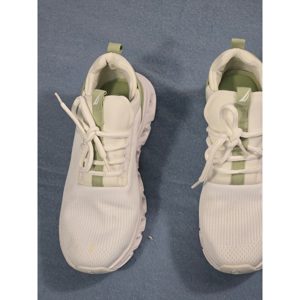 Womens Shoes Size 9 Nautica White Green Sneakers Bundle Missing Insoles